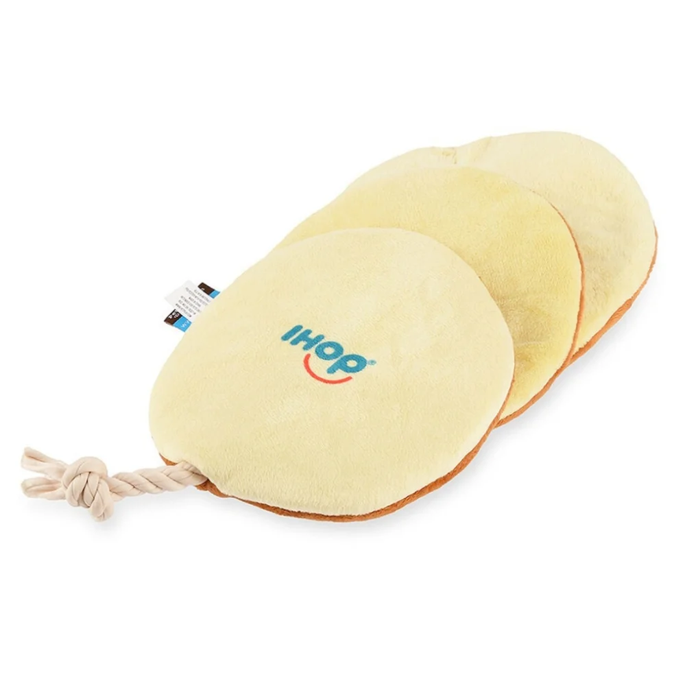 P.L.A.Y. IHOP Breakfast Pancake Pip Stack Dog Toy - New With Tags